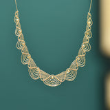 Women's Fashion 18k Gold Lace Necklace – Jewelry Gift Ideas — 2