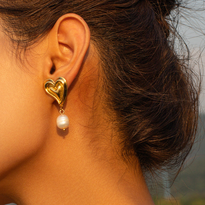 European And American Stainless Steel Pearl Earrings – Useful Gifts — 1