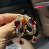 Fashion Dragon Ruby Fashion Earrings – Stylish Gifts — 4