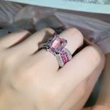 Women's Pink Diamond Ring With Personalized Opening – Gifts for Her — 2