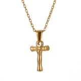 Hip Hop Bamboo 18K Stainless Steel Letter Pendant – Jewelry Gift Ideas — 18