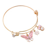 Oil Dripping Butterfly Small Flower Bracelet – Jewelry Gift Ideas — 7