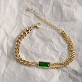Women's Niche Design Emerald Temperament Bracelet – Jewelry Gift Ideas — 4