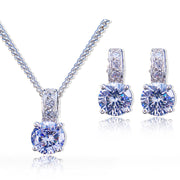 Zircon Inlaid Simple Earring Necklace – Jewelry Gift Ideas — 5