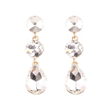 Women's Drop Shape Glass Gemstone Earrings – Gifts for Her — 2