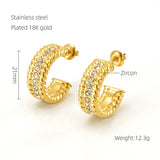 Women's Fashionable Stainless Steel Earrings – Gifts for Her — 6