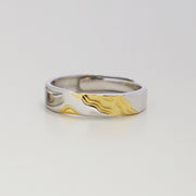S925 Quicksand Couple Ring A Pair Of Sterling – Gifts for Couples — 6