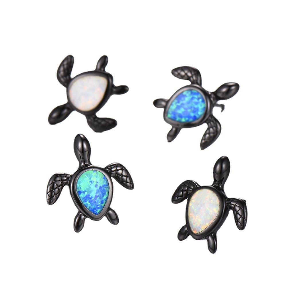 Explosive Accessories White Opal Drop-shaped Turtle – Stylish Gifts — 1