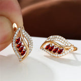 Ins Leaf-shaped Rhinestones Earrings Fashion Unique – Stylish Gifts — 14