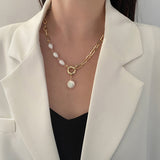 Women's Vintage Baroque Pearl Pendant Stitching – Jewelry Gift Ideas — 4