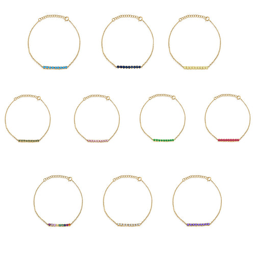 All-match Geometric Diamond Tennis Chain Colorful – Jewelry Gift Ideas — 2