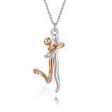 18K Love Hug Necklace Couple Anniversary – Gifts for Couples — 2