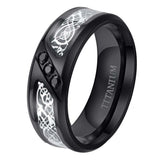 Stainless Steel Ring With Diamond Inlay – Special Occasion Gifts — 5