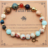 Twelve Constellations Bracelets Natural Stone Beaded – Practical Gifts — 2