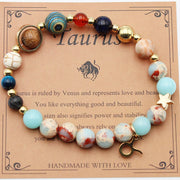 Twelve Constellations Bracelets Natural Stone Beaded – Practical Gifts — 2