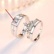 Crown Men's And Women's Diamond Couple Ring – Gifts for Her — 5