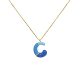 Brass Epoxy Capsule 26 Letter Necklace For Women – Jewelry Gift Ideas — 12