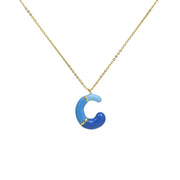 Brass Epoxy Capsule 26 Letter Necklace For Women – Jewelry Gift Ideas — 12