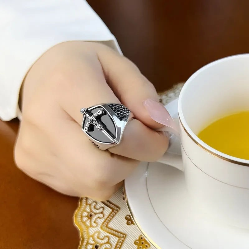 European And American Retro Diamonds Cross Exaggerated – Gifts for Him — 1