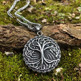 Life Tree Stainless Steel Double Sided Pendant – Jewelry Gift Ideas — 3