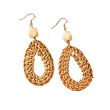 Vintage Wood Drop Shape Earrings – Stylish Gifts — 10