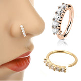 Single Row Zircon Nose Ring Earrings Versatile – Meaningful Gifts — 4
