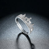 Female Full Diamond Crown Zircon Mosang Diamond Ring – Gifts for Her — 5