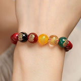 Cinnabar Bracelet Natural Five Gods Of Wealth – Jewelry Gift Ideas — 1