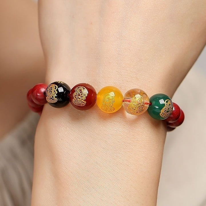 Cinnabar Bracelet Natural Five Gods Of Wealth – Jewelry Gift Ideas — 1