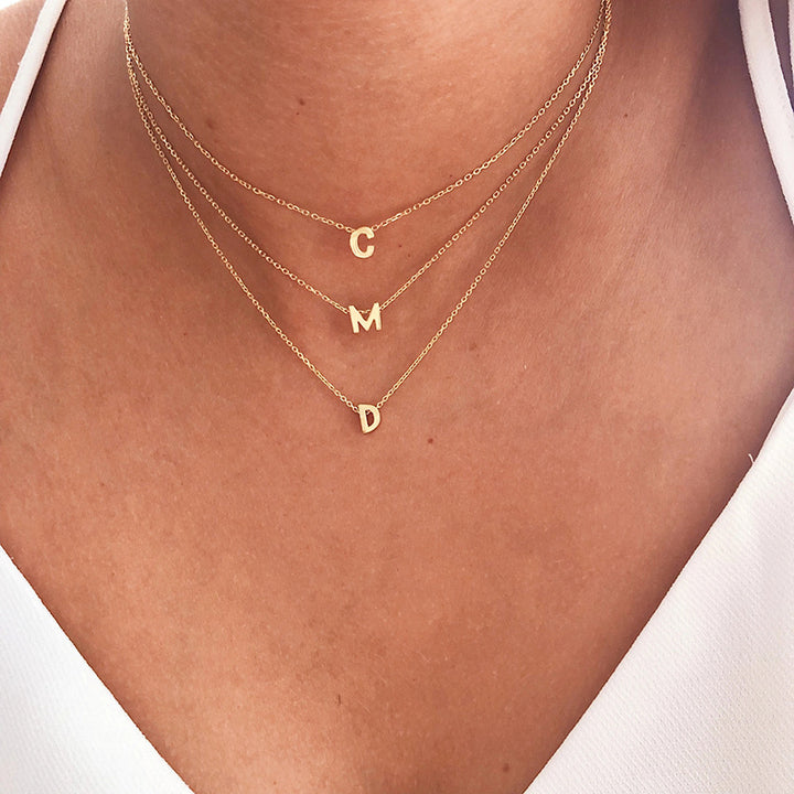 Fashion 26 Initial Letter Necklace Women's – Jewelry Gift Ideas — 1