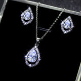 Sparkling Zircon Wedding Necklace And Earrings – Jewelry Gift Ideas — 1