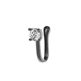 Brass Inlaid Zircon Star Heart Crown Nose Ring – Meaningful Gifts — 9