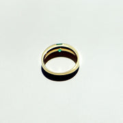 Emerald Zircon Gold Plated Emerald Ring – Birthday Gifts — 7