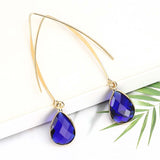Simple Personality Crystal Water Drop Earrings – Birthday Gifts — 2