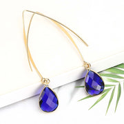 Simple Personality Crystal Water Drop Earrings – Birthday Gifts — 2