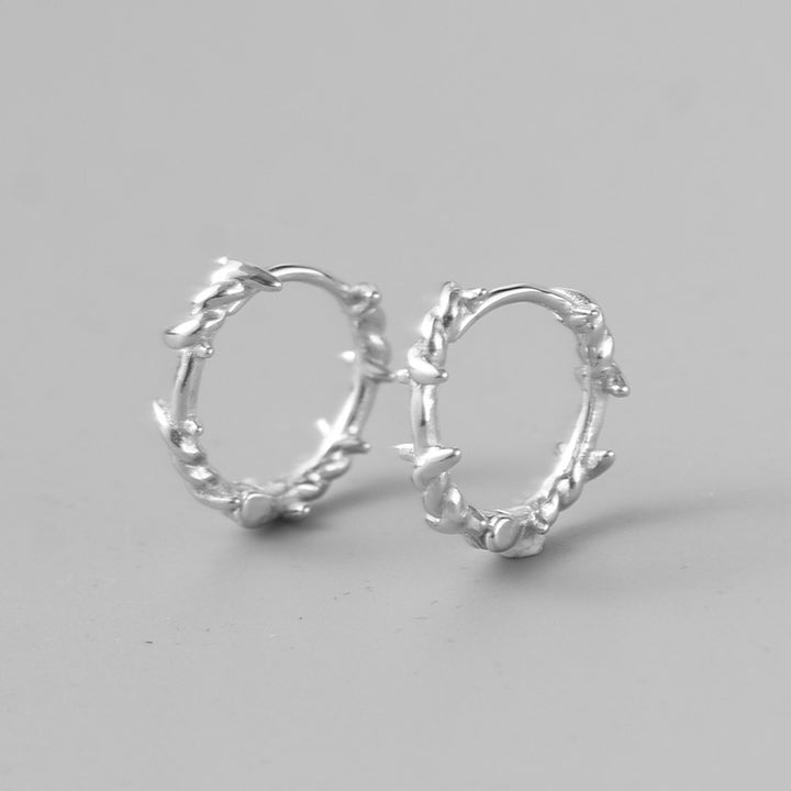 Silver Thorn Ear Buckle Men's Personality Earrings – Gifts for Her — 1
