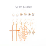 Metal Exaggerated Big Circle Earrings Set – Stylish Gifts — 9