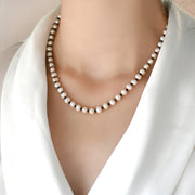 Freshwater Pearl Black Spinel Necklace Sweater – Jewelry Gift Ideas — 1
