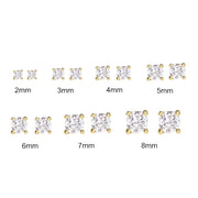 Stainless Steel Zircon Earrings – Gift Ideas — 3