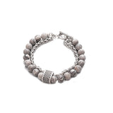 Natural Stone Frosted Bead Chain Beaded Titanium – Jewelry Gift Ideas — 2
