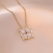 Open And Close Four-leaf Flower Dual-wear – Jewelry Gift Ideas — 6