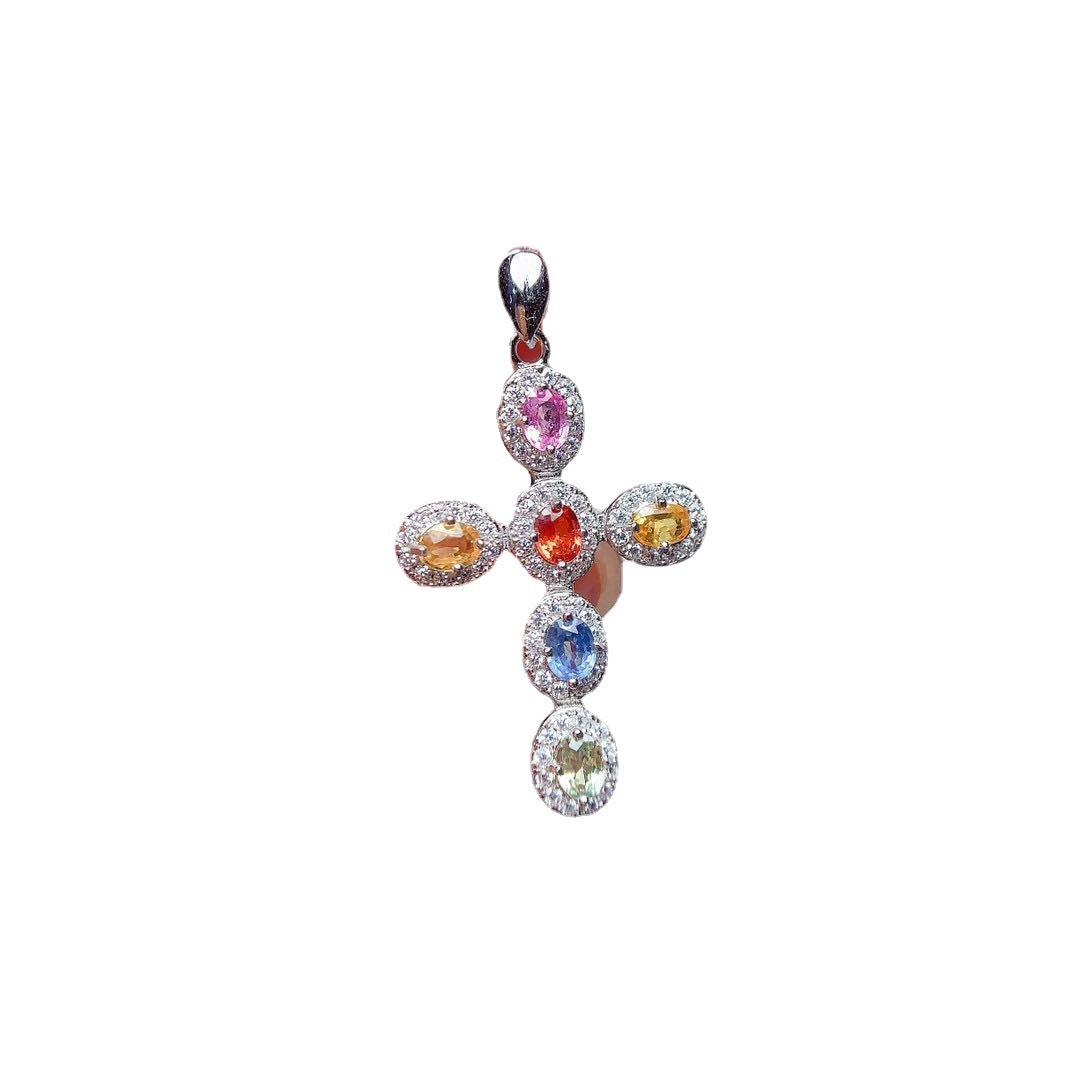 Fashion Colorful Gemstone Pendant Necklace – Jewelry Gift Ideas — 1