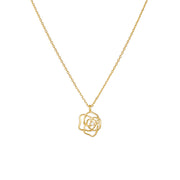 French Retro Hollow Rose Sterling Silver Necklace – Jewelry Gift Ideas — 11