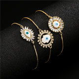 Trendy Brass Micropaved Geometric Devil's Eye – Jewelry Gift Ideas — 1