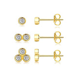 Fashion Pentagram Diamond Stud Earrings – Stylish Gifts — 3