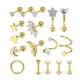 Women's Fashion Zircon Ear Studs – Stylish Gifts — 12