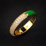 Simple Gold Plated Oil Drip Ring – Small Gift Ideas — 8