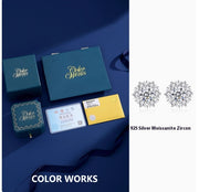 Stud Earrings Women's Sterling Silver Plated 18k – Gifts for Her — 3
