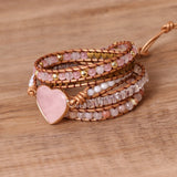 Love Pink Crystal Chip Braided Bracelets Creative – Jewelry Gift Ideas — 3