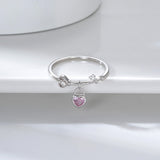 S925 Sterling Silver Fashion Elegant Heart Ring – Stylish Gifts — 4